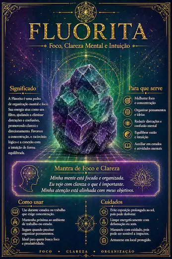 Página interna do Manual Místico dos Cristais
