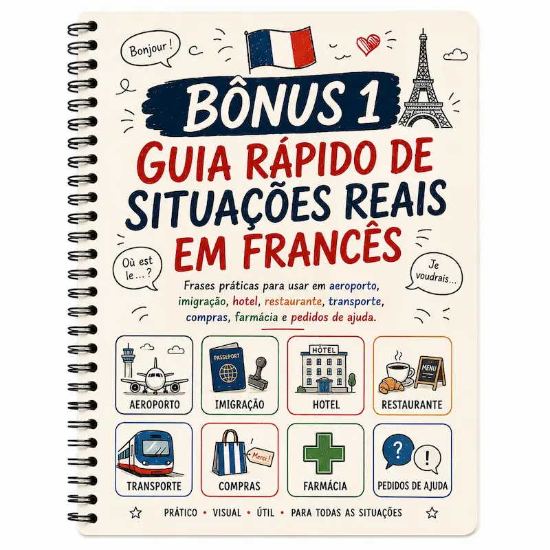 Bônus 1 - Guia Rápido de Situações Reais em Francês