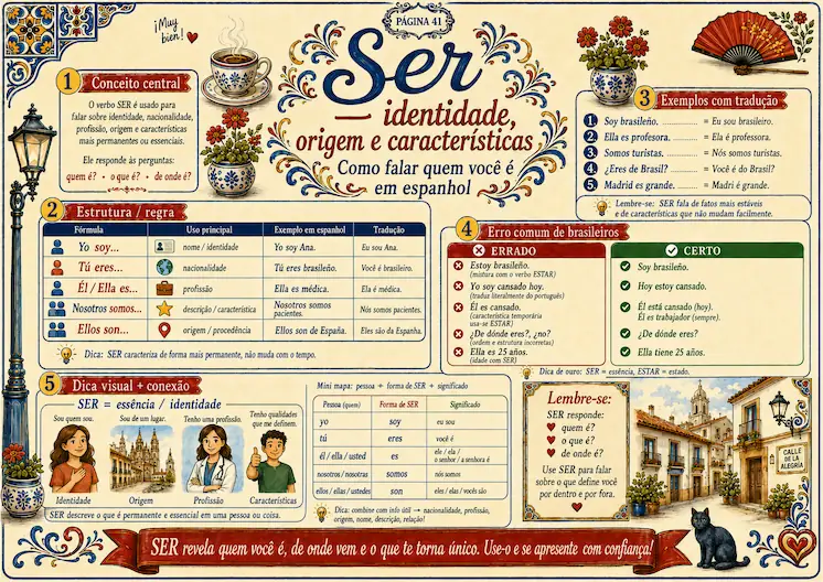 Página interna do ebook Espanhol Ilustrado