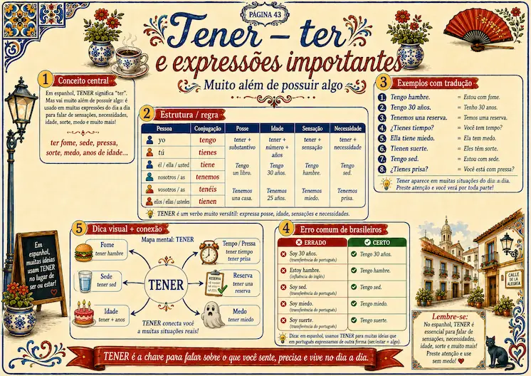 Página horizontal em formato A4 do Espanhol Ilustrado