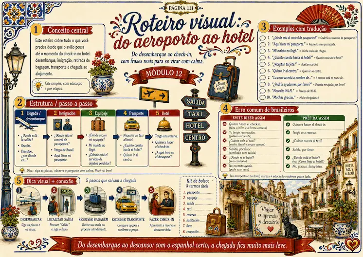 Página horizontal em formato A4 do Espanhol Ilustrado